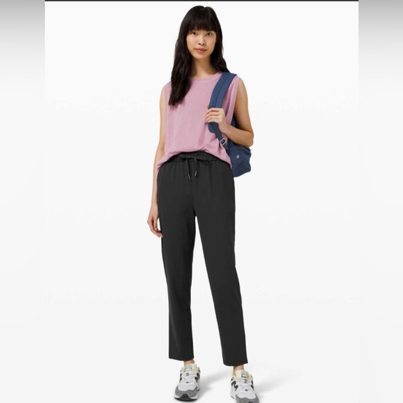 Lululemon Keep on Moving Straight Leg Elastic Waist Drawstring P… - Picture 1 of 14